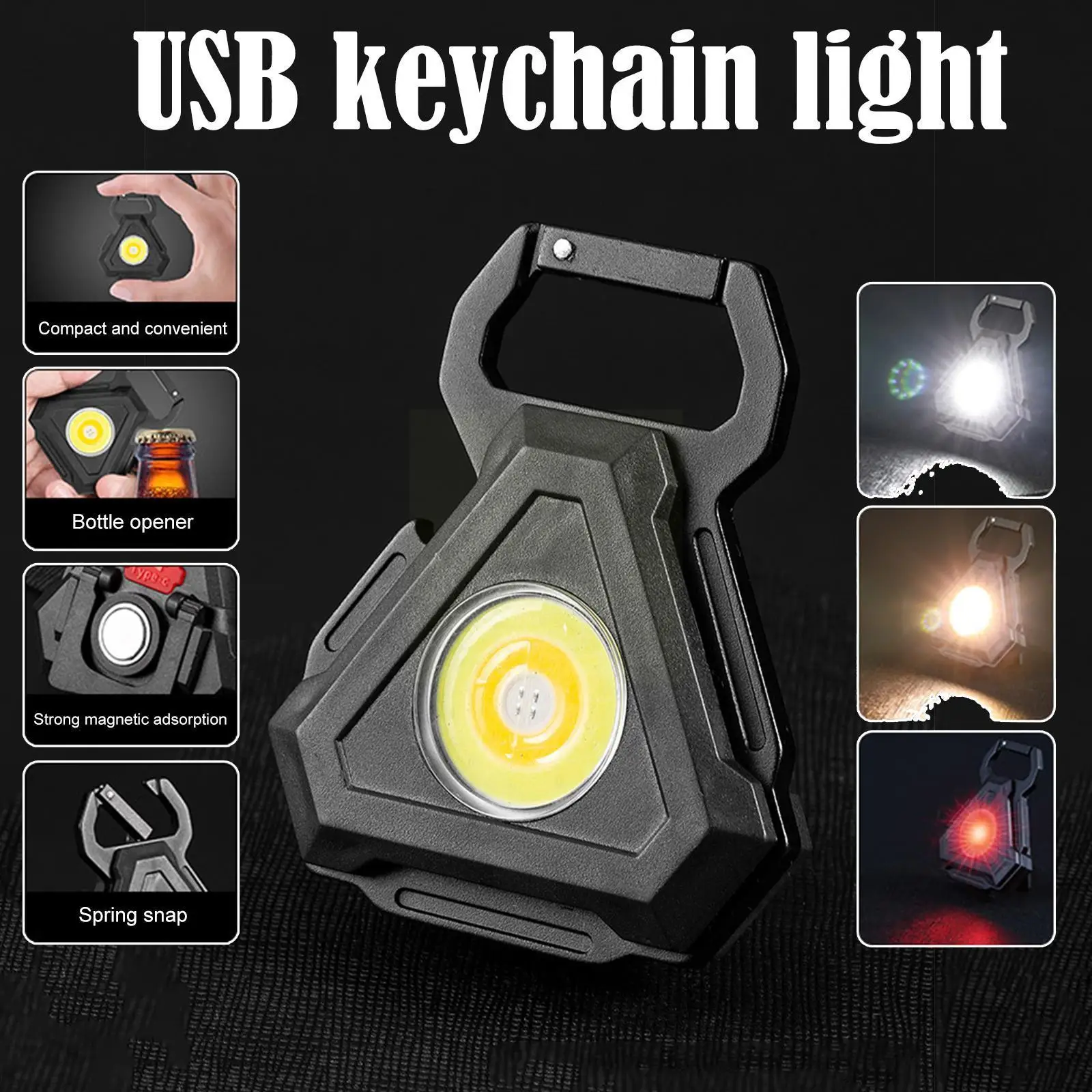 Новый Usb-светильник с брелоком Cob, яркий светильник для кемпинга, многофункциональный сильный светильник, магнитный инструмент, аксессуары ...
Новый Usb-светильник с брелоком Cob, яркий светильник для кемпинга, многофункциональный сильный светильник, магнитный инструмент, аксессуары ...