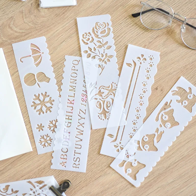 8pcs/set Stencils for Painting Creative Letter Animal Floral Building Weather Stencil for DIY Decor Scrapbook Student Stationery
8pcs/set Stencils for Painting Creative Letter Animal Floral Building Weather Stencil for DIY Decor Scrapbook Student Stationery