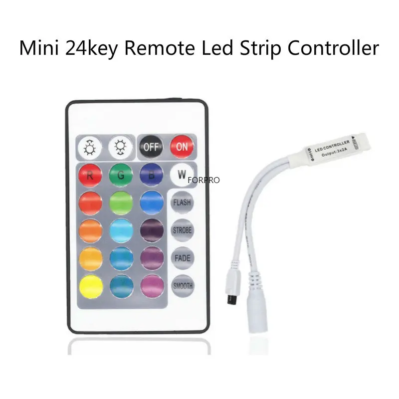 10PCS 24 Keys LED IR RGB Controler LED Lights Controller IR Remote Dimmer DC12V For RGB 3528 5050 LED Strip
10PCS 24 Keys LED IR RGB Controler LED Lights Controller IR Remote Dimmer DC12V For RGB 3528 5050 LED Strip