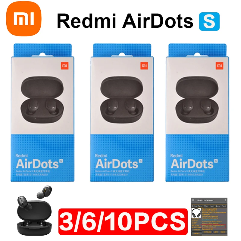 Оригинальные наушники Xiaomi Redmi Airdots 2, настоящие беспроводные наушники TWS, Bluetooth 10/20, басовая стереогарнитура, 5/5 шт. с микрофоном, наушники
Оригинальные наушники Xiaomi Redmi Airdots 2, настоящие беспроводные наушники TWS, Bluetooth 10/20, басовая стереогарнитура, 5/5 шт. с микрофоном, наушники