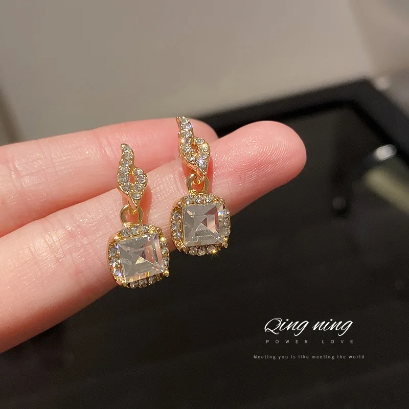925 Silver Needle Korean East Gate Fashion Simple Personalized Earrings Diamond Net Red Design
925 Silver Needle Korean East Gate Fashion Simple Personalized Earrings Diamond Net Red Design