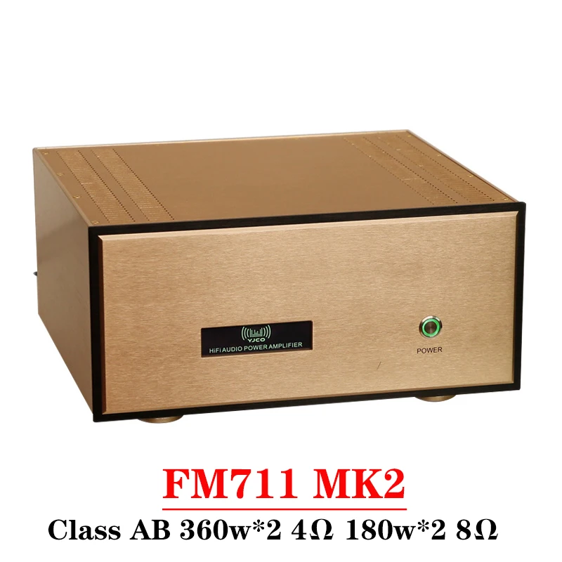 

360w*2 FM711 MK2 2-channel Class AB Amplifier Supports Balanced XLR Input High Power Low Distortion Hi-End HIFI Amplifier Audio