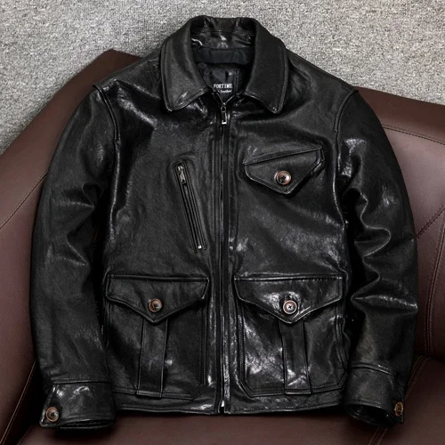 Vintage 100% Genuine Leather Jacket Spring 2023 Casual Real Sheepskin Coat Plus Size Men Clothing 4xl Veste Homme
Vintage 100% Genuine Leather Jacket Spring 2023 Casual Real Sheepskin Coat Plus Size Men Clothing 4xl Veste Homme