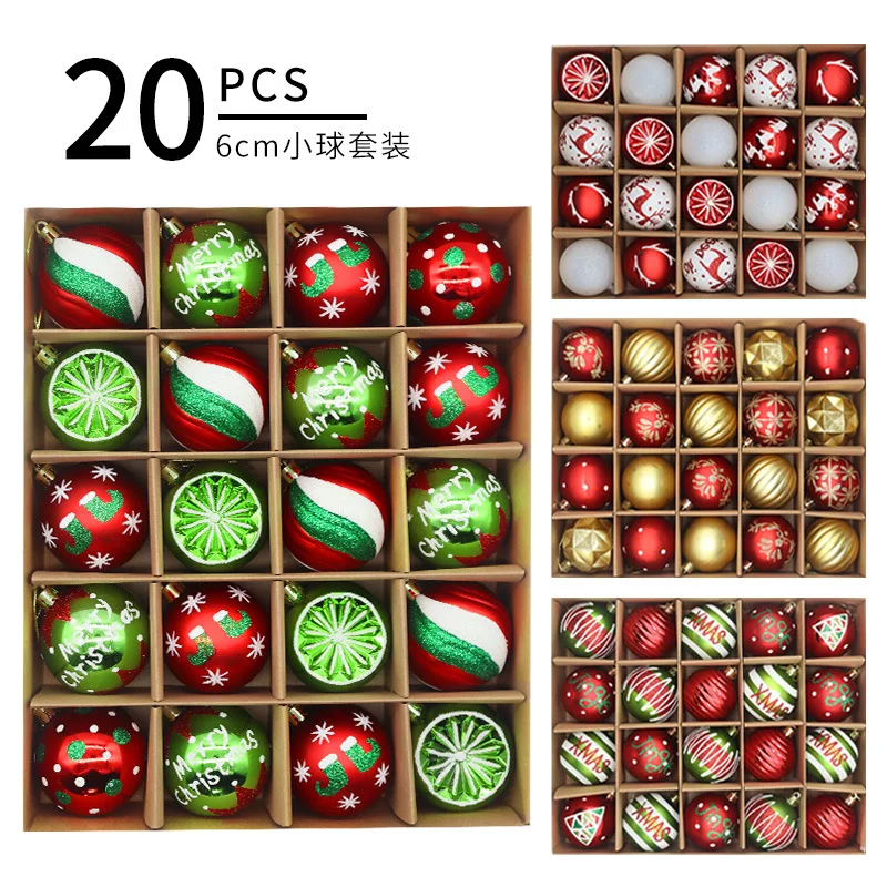 Christmas Tree Balls 20pcs 6cm Big Christmas Ball Multicolor Ball Decorations Christmas Tree Ornaments Set for Home Party
Christmas Tree Balls 20pcs 6cm Big Christmas Ball Multicolor Ball Decorations Christmas Tree Ornaments Set for Home Party