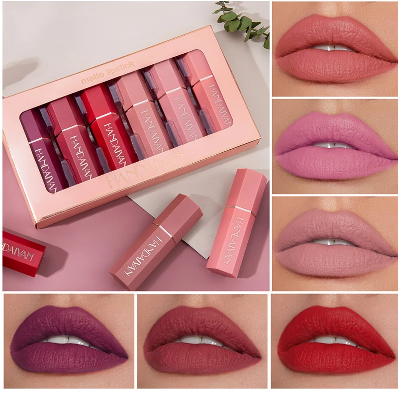 6Pcs Matte Lipstick Set Waterproof Long-lasting Moisturizing Lipstick Ladies Lip Gloss Cosmetics Makeup Lip Tint Beauty
6Pcs Matte Lipstick Set Waterproof Long-lasting Moisturizing Lipstick Ladies Lip Gloss Cosmetics Makeup Lip Tint Beauty