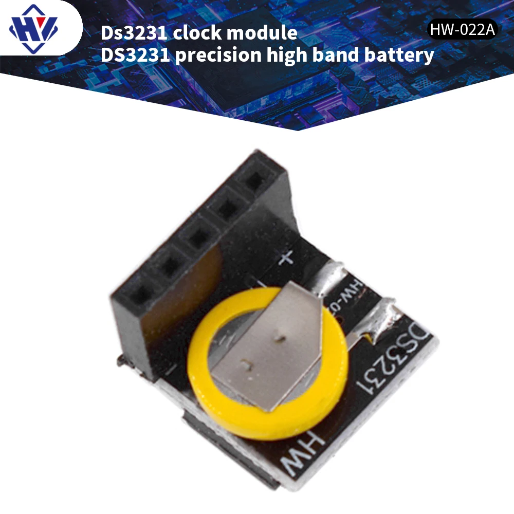 DS3231 high-precision real-time clock module 3.3V-5V with battery for Raspberry Pi Arduino motherboard kit low power consumption
DS3231 high-precision real-time clock module 3.3V-5V with battery for Raspberry Pi Arduino motherboard kit low power consumption
