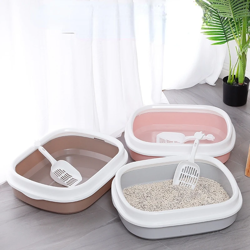 2022 new pet supplies high side with cat litter shovel anti-splash oval semi-enclosed cat toilet pet cat litter box cat litter
2022 new pet supplies high side with cat litter shovel anti-splash oval semi-enclosed cat toilet pet cat litter box cat litter