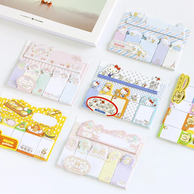 Kawaii Sanrio Sticky Notes Mymelody Cinnamoroll Pompom Purin Accessories Cute Writeable Stickers Markers Stationery Girls Gift
Kawaii Sanrio Sticky Notes Mymelody Cinnamoroll Pompom Purin Accessories Cute Writeable Stickers Markers Stationery Girls Gift