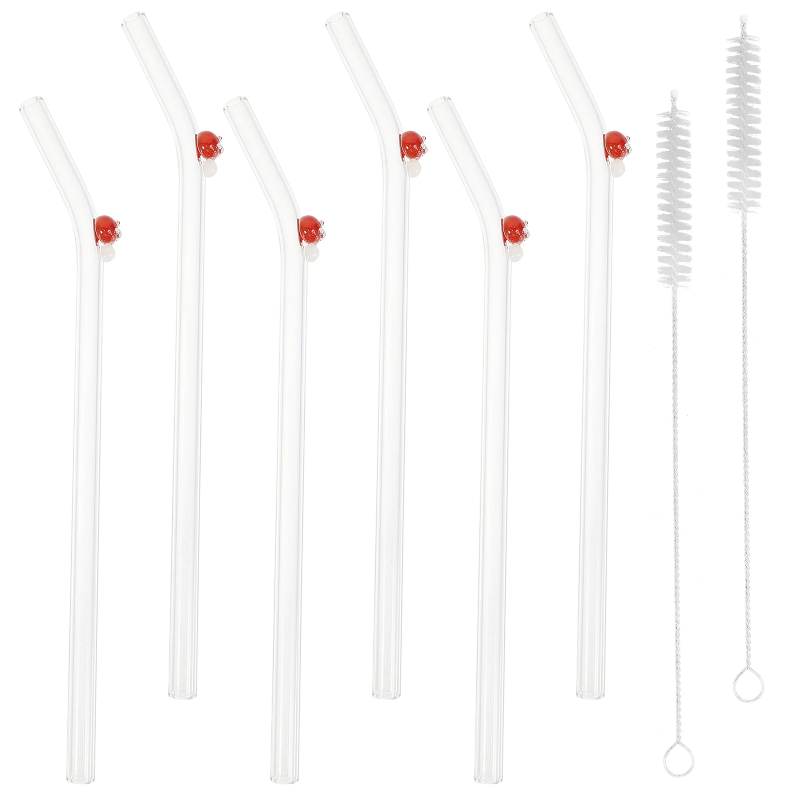 1 Set of Beverage Straw Drinking Straw Mushroom Design Straw Portable Glass Water Straw With Brush
1 Set of Beverage Straw Drinking Straw Mushroom Design Straw Portable Glass Water Straw With Brush