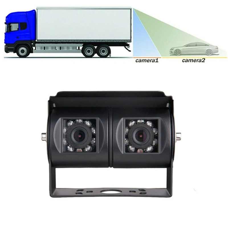 Car Dual Lens Reversing Camera 4Pin-Plug Backup Camera Twin Adjustable Angle Lens Rear View CCD Camera For Truck Bus 
Car Dual Lens Reversing Camera 4Pin-Plug Backup Camera Twin Adjustable Angle Lens Rear View CCD Camera For Truck Bus