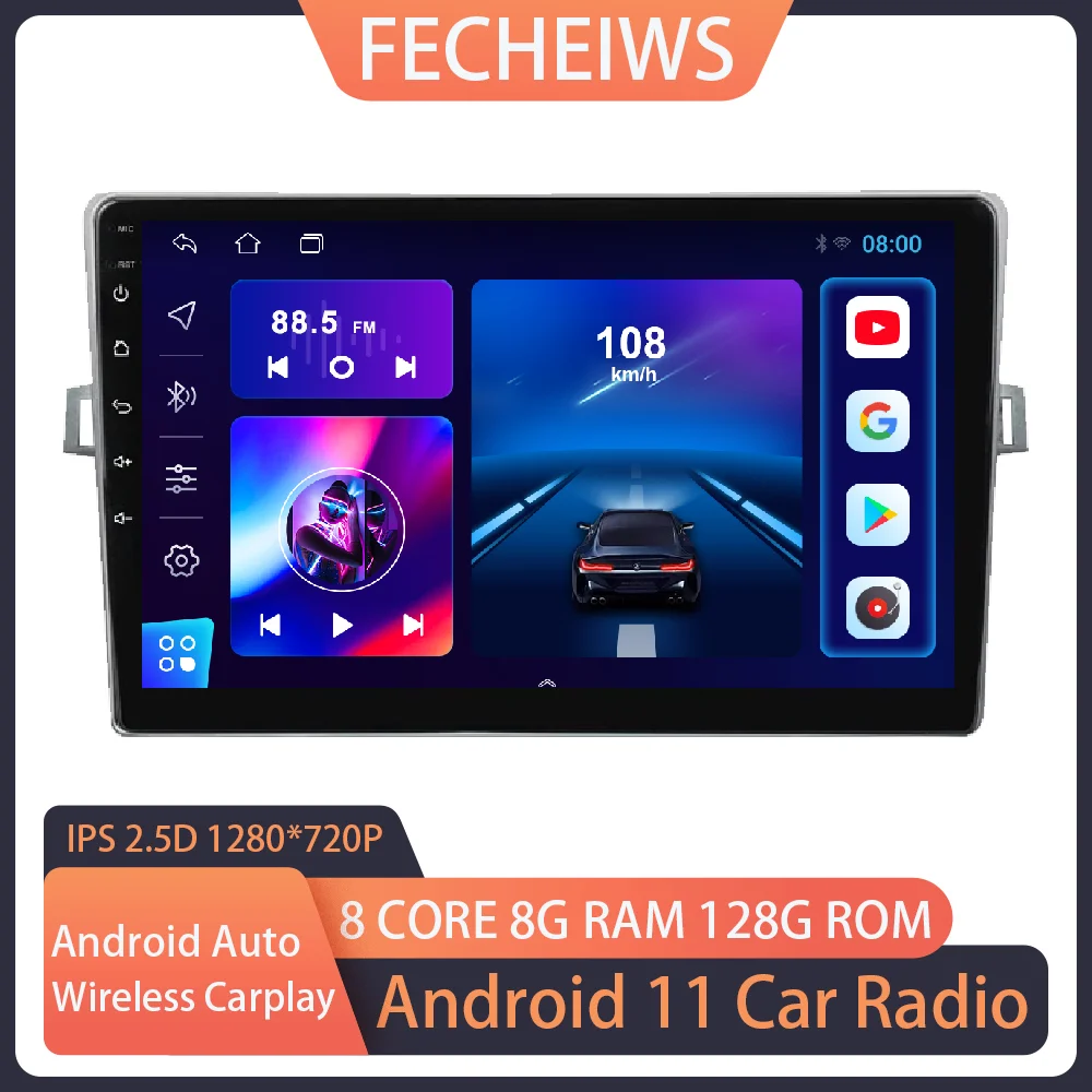 Android 11 For Toyota Verso R20 2009 - 2018 IPS Screen Car Radio Audio Multimedia Player Wireless Carplay Auto 4G LTE 5G WIFI
Android 11 For Toyota Verso R20 2009 - 2018 IPS Screen Car Radio Audio Multimedia Player Wireless Carplay Auto 4G LTE 5G WIFI