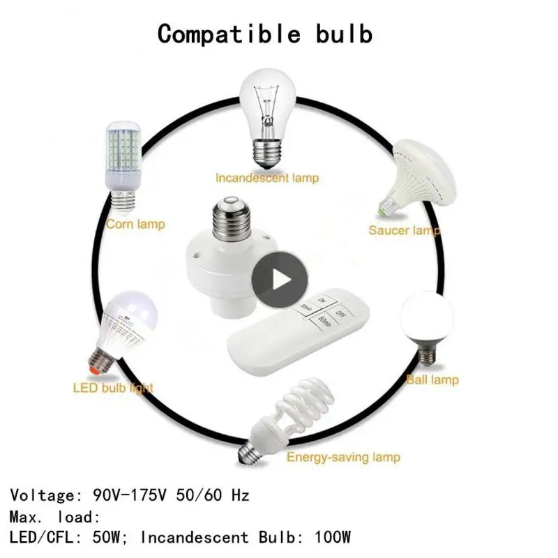 Bulb Base Holder E26 E27 With Remote Controller Lamp Holder Remote Control Smart Home Led Light Base Lamp Bases Lamp Socket New
Bulb Base Holder E26 E27 With Remote Controller Lamp Holder Remote Control Smart Home Led Light Base Lamp Bases Lamp Socket New