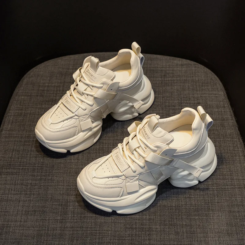 White Chunky Sneakers Women New Autumn Hidden Heel Platform Sports Dad Shoes Woman Lace Up Genuine leather Casual Shoes
White Chunky Sneakers Women New Autumn Hidden Heel Platform Sports Dad Shoes Woman Lace Up Genuine leather Casual Shoes