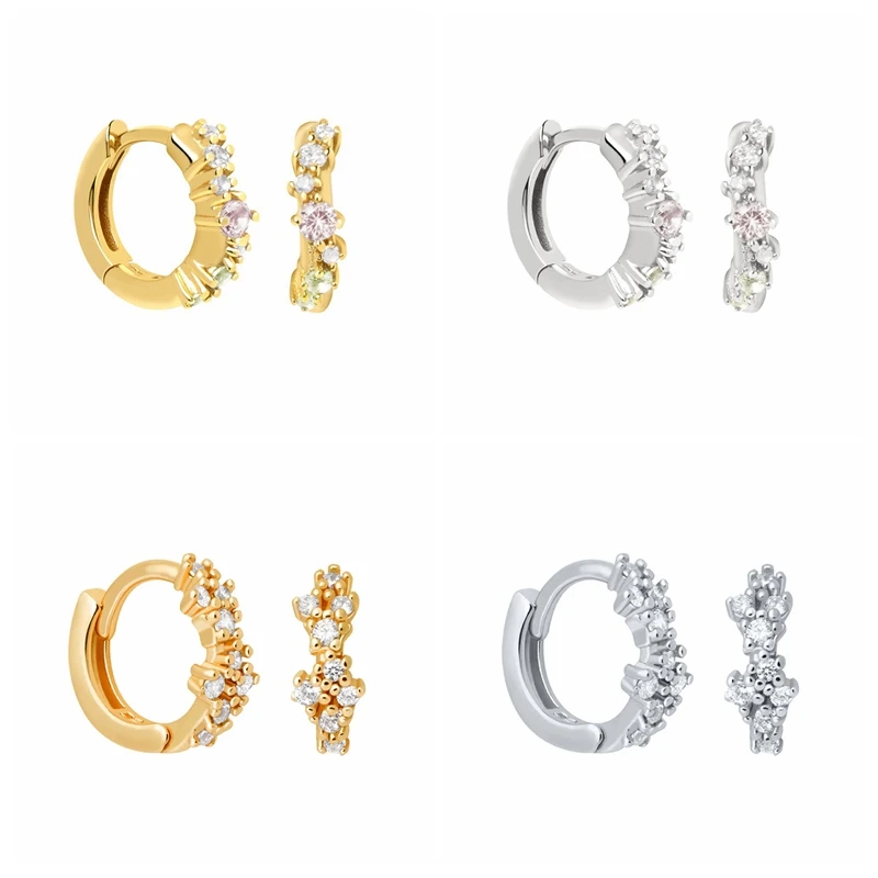 Small Circle Hoop Earrings for Women Colorful Stars Flowers Zircon Huggie Earrings 925 Sterling Silver Jade Pendientes Plata 925
Small Circle Hoop Earrings for Women Colorful Stars Flowers Zircon Huggie Earrings 925 Sterling Silver Jade Pendientes Plata 925