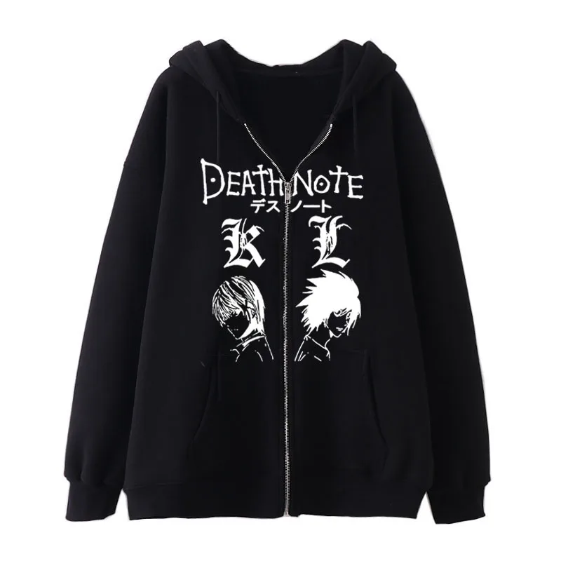 2022 Spot New Death Note Zipper Sweater Gothic Trend Cardigan Hoodie Autumn and Winter Fleece Hoodie
2022 Spot New Death Note Zipper Sweater Gothic Trend Cardigan Hoodie Autumn and Winter Fleece Hoodie