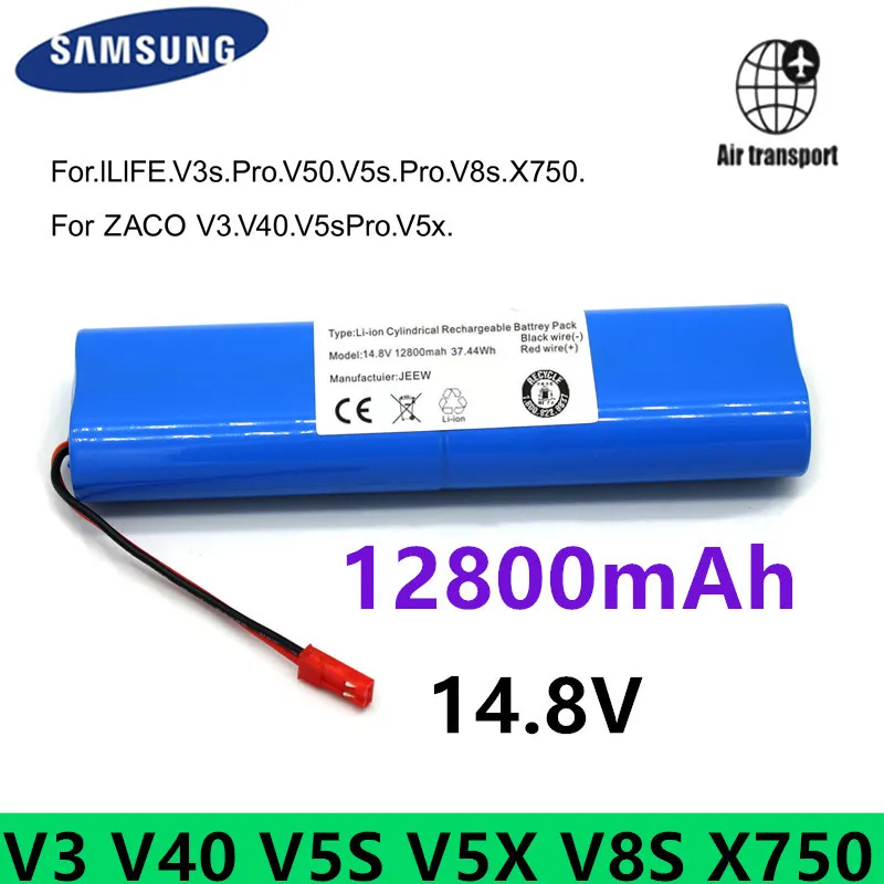 14.8V Batería de litio genuina para Robot aspirador ILIFE V3s Pro, V50, V5s Pro, V8s, X750, 14,8 V, 9800mah, Batería 18650.
14.8V Batería de litio genuina para Robot aspirador ILIFE V3s Pro, V50, V5s Pro, V8s, X750, 14,8 V, 9800mah, Batería 18650.