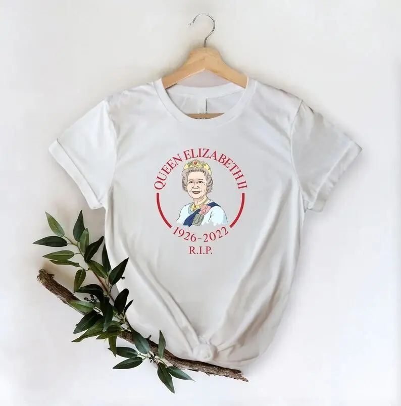 Rest in Peace Queen 1952 Queen Elizabeth in Love's Memory Commemorative T-shirt European and American Plus Size Short Sleeves
Rest in Peace Queen 1952 Queen Elizabeth in Love's Memory Commemorative T-shirt European and American Plus Size Short Sleeves