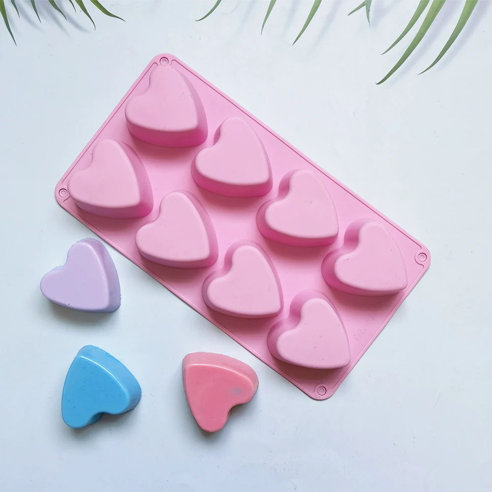 8-Cavity Love Silicone Cake Mold For Baking Heart Shape Truffle Mousse Dessert Pastry Cake Moulds Homemade Heart Soap Mold
8-Cavity Love Silicone Cake Mold For Baking Heart Shape Truffle Mousse Dessert Pastry Cake Moulds Homemade Heart Soap Mold
