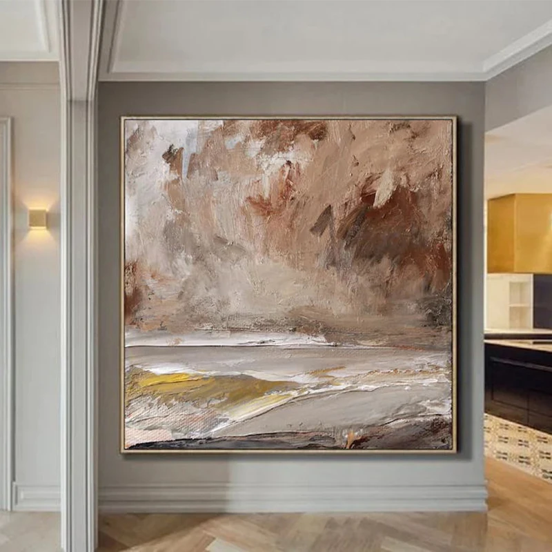 Wall Picture Luxury Abstract Art Posters Hand Painted Oil Painting On Canvas Minimalist Landscape Painting For Living Room Decor
Wall Picture Luxury Abstract Art Posters Hand Painted Oil Painting On Canvas Minimalist Landscape Painting For Living Room Decor