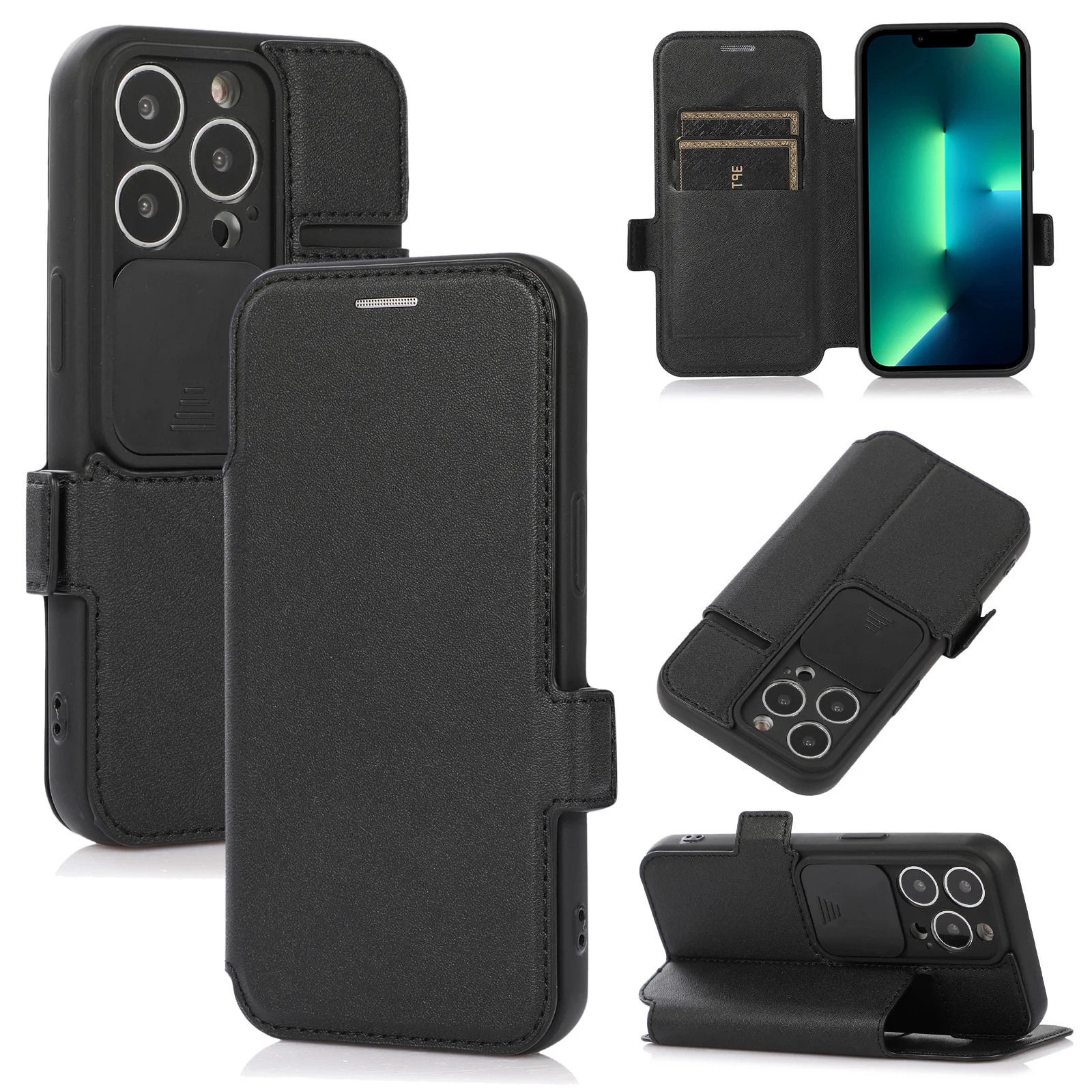 Phone Wallet Leather Case For Apple iPhone 13 12 Mini SE 11 Pro 7 8 6 6s Plus X Xs Max Xr Card Slot Back Cover Slide Camera Lens
Phone Wallet Leather Case For Apple iPhone 13 12 Mini SE 11 Pro 7 8 6 6s Plus X Xs Max Xr Card Slot Back Cover Slide Camera Lens