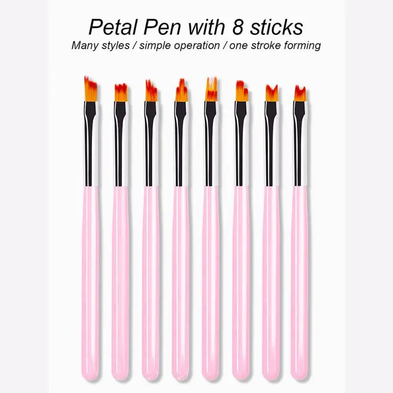 8pcs Nail Pen Brush Set 7 Different Shapes Nail Glue Phototherapy Pen Suitable For Professional Salon Or Home Use Gel Nail Brush
8pcs Nail Pen Brush Set 7 Different Shapes Nail Glue Phototherapy Pen Suitable For Professional Salon Or Home Use Gel Nail Brush