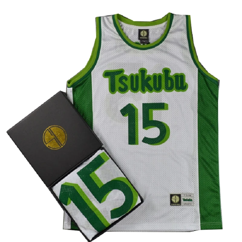 BG basketball jerseys Slamdunk TSUKUBU 15 NANGOU jersey Outdoor sportswear training Hip-hop culture white
BG basketball jerseys Slamdunk TSUKUBU 15 NANGOU jersey Outdoor sportswear training Hip-hop culture white