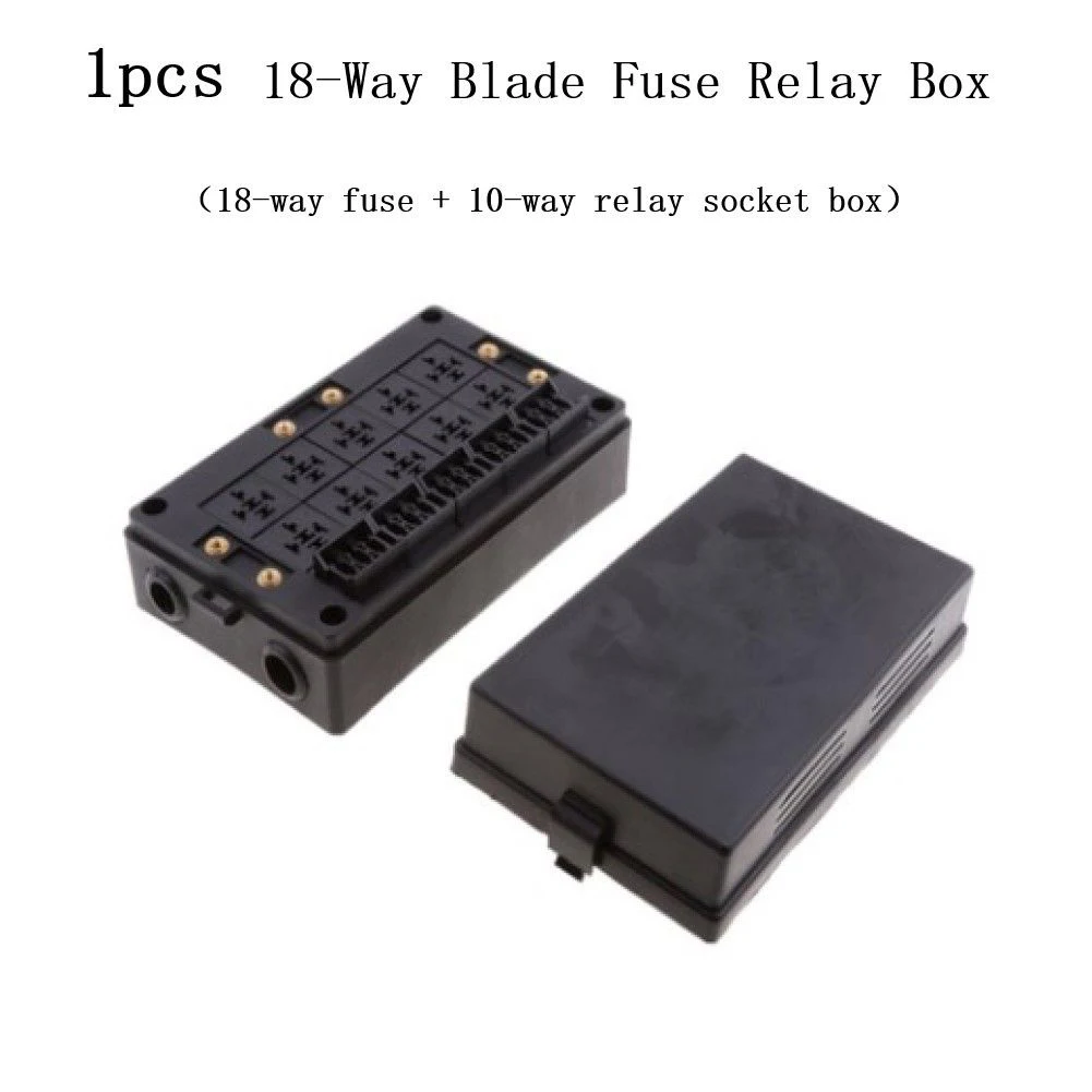 Car Socket Fuse Relay Box Fuse Relay Holder Terminals Automotive Car Circuit Protector 10 Way Socket Box Durable
Car Socket Fuse Relay Box Fuse Relay Holder Terminals Automotive Car Circuit Protector 10 Way Socket Box Durable