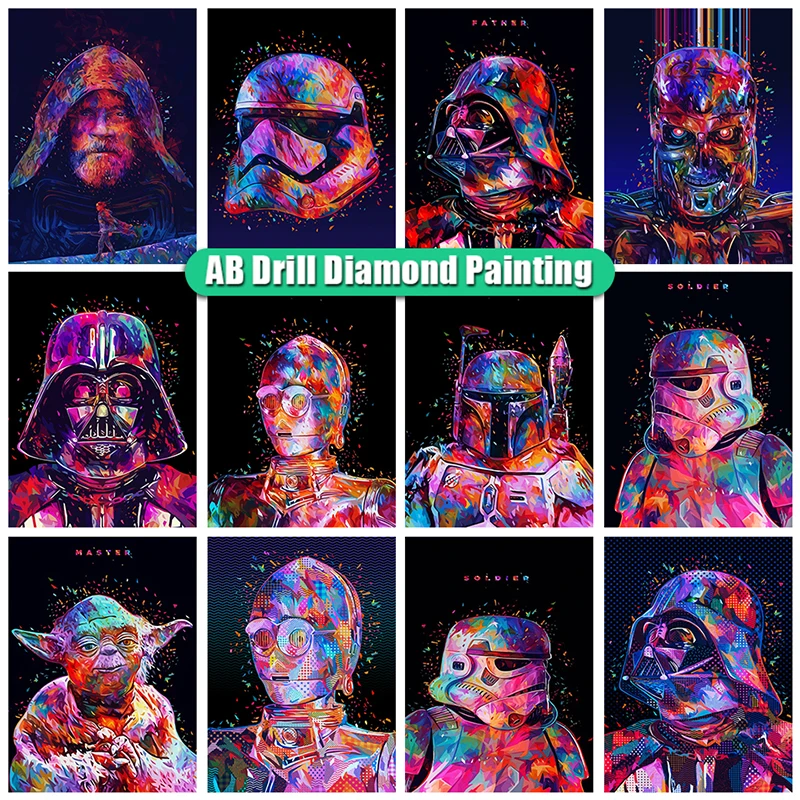 YIMEIDO 5D DIY AB Diamond Painting Star Wars Cross Stitch Zipper Bag Diamond Embroidery Cartoon Mosaic Rhinestones Kit Crafts
YIMEIDO 5D DIY AB Diamond Painting Star Wars Cross Stitch Zipper Bag Diamond Embroidery Cartoon Mosaic Rhinestones Kit Crafts