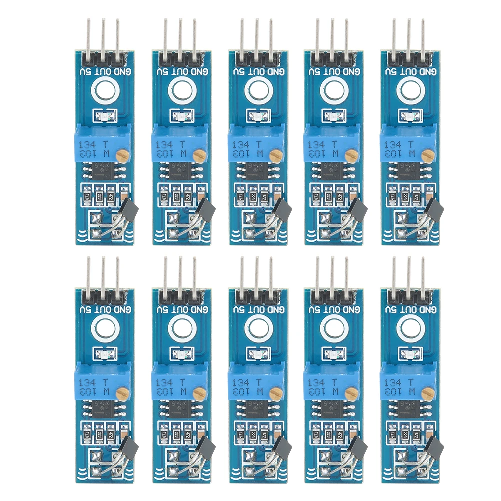 10PCS Hall Switch Magnetic Sensor Modules Speed Counter Detection for Intelligence Car
10PCS Hall Switch Magnetic Sensor Modules Speed Counter Detection for Intelligence Car