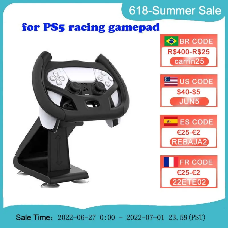 Racing Game Handle Bracket for Playstation 5 Multi Axis Steering Wheel Races Gaming Handle Holder for PS5 Games Accessories
Racing Game Handle Bracket for Playstation 5 Multi Axis Steering Wheel Races Gaming Handle Holder for PS5 Games Accessories