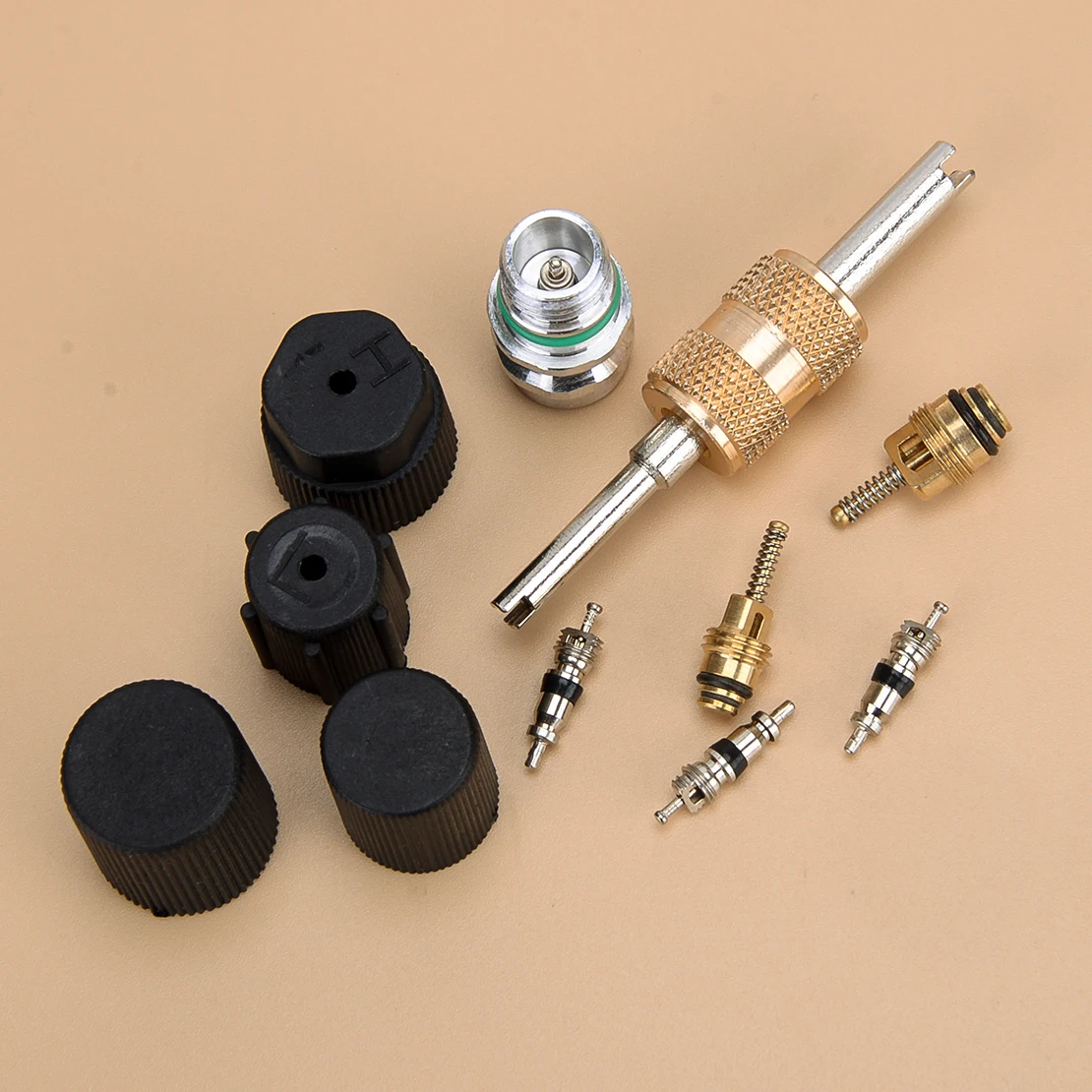 Комплект уплотнителей для автомобильного кондиционера R134a, комплект для снятия уплотнений с сердечника клапана, подходит для Ford, BMW, Honda, Toyota,...
Комплект уплотнителей для автомобильного кондиционера R134a, комплект для снятия уплотнений с сердечника клапана, подходит для Ford, BMW, Honda, Toyota,...