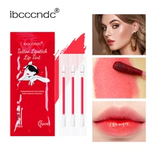 Portable 3pcs/set Lipstick Cotton Swab Lipstick Waterproof Liquid Non-Stick Cup Tattoo Lipstick Lip Tint Lipgloss
