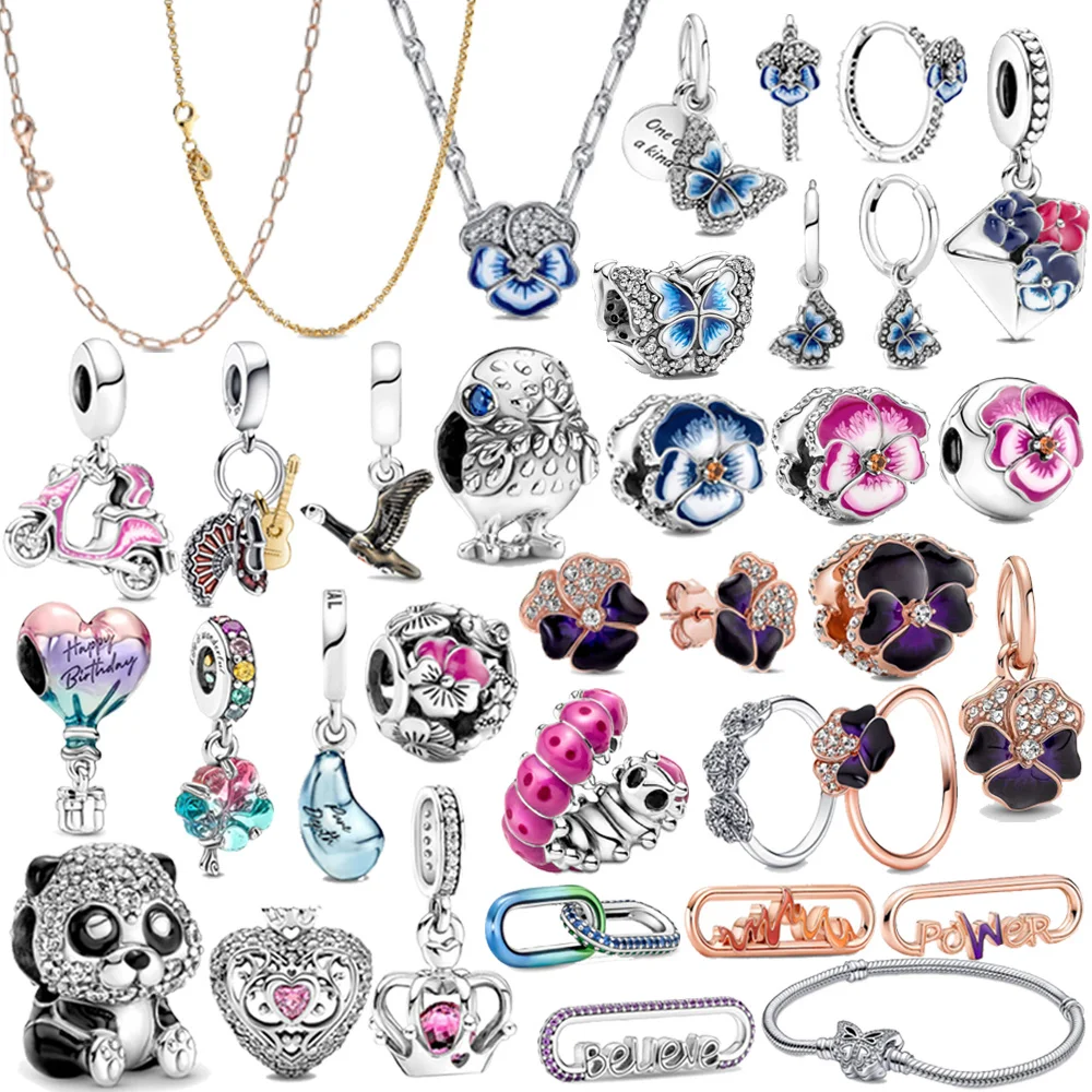 Spring 2022 Pan 1:1 925 Sterling Silver Classic Cartoon Bead Charms Female Earrings Necklaces Fit Original Bracelet DIY
Spring 2022 Pan 1:1 925 Sterling Silver Classic Cartoon Bead Charms Female Earrings Necklaces Fit Original Bracelet DIY