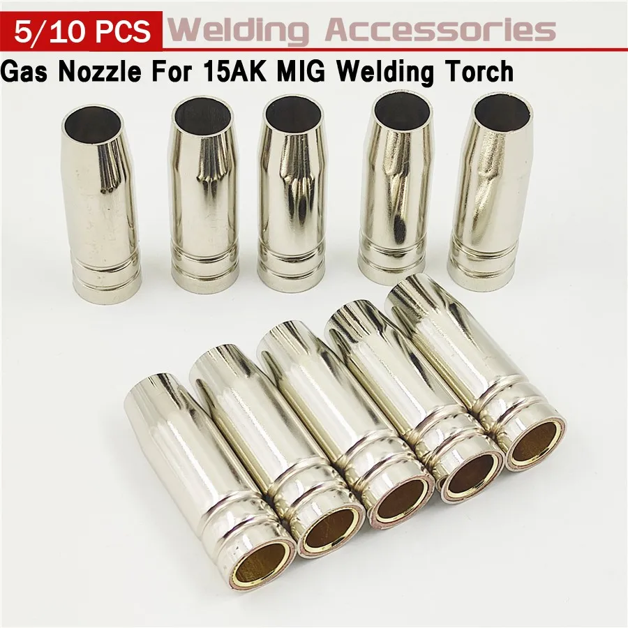 5/10Pcs Gas Nozzle Euro Style MIG Welding Pipe Tip Nozzle Shield Cup 53mm For MB-14AK/15AK Welding Torch
5/10Pcs Gas Nozzle Euro Style MIG Welding Pipe Tip Nozzle Shield Cup 53mm For MB-14AK/15AK Welding Torch