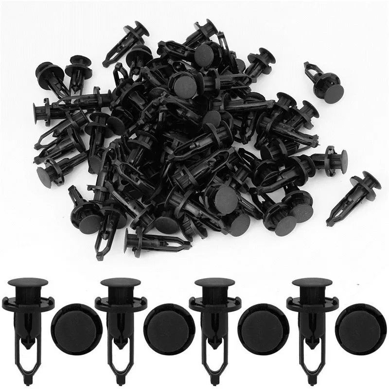 100x 9mm Hot Car Door Trim Fender Clips Black Plastic Rivets Fastener for Toyota
100x 9mm Hot Car Door Trim Fender Clips Black Plastic Rivets Fastener for Toyota