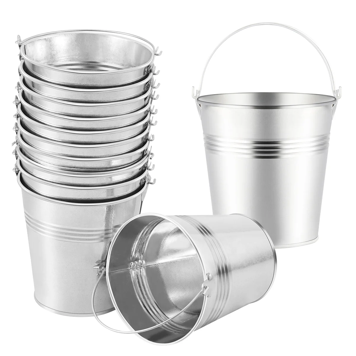 Toyvian 12PCS Metal Buckets Mini Tinplate Bucket Icing French Fries Candies Tin Pails
Toyvian 12PCS Metal Buckets Mini Tinplate Bucket Icing French Fries Candies Tin Pails