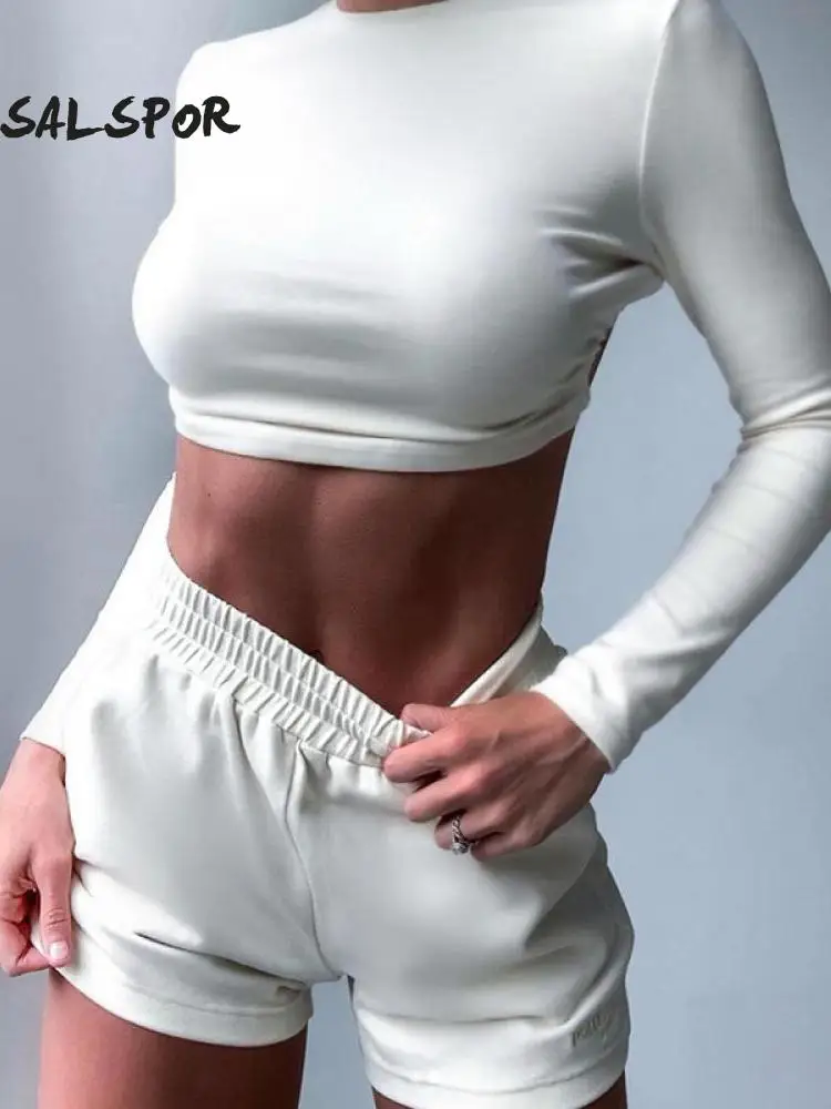 SALSPOR Fitness Suit Women 2 Piece Sports Sets Workout Shirts Running Shorts High Waist Gym Tracksuit Femal
SALSPOR Fitness Suit Women 2 Piece Sports Sets Workout Shirts Running Shorts High Waist Gym Tracksuit Femal