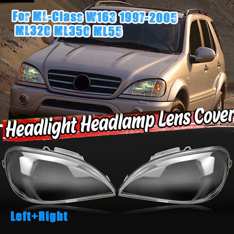 Левый и правый для Mercedes-Benz ML-Class W163 1997-2005 ML320 ML350, крышка для передсветильник, крышка для передсветильник фар
Левый и правый для Mercedes-Benz ML-Class W163 1997-2005 ML320 ML350, крышка для передсветильник, крышка для передсветильник фар