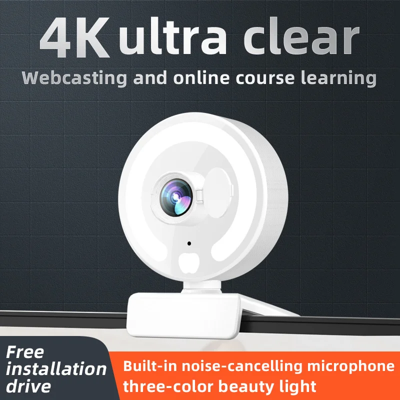 Genuine 4K Video Mini Web Camera Autofocus With Light Microphone USB Web Cam For Live Stream PC Computer Laptop YouTube Camera
Genuine 4K Video Mini Web Camera Autofocus With Light Microphone USB Web Cam For Live Stream PC Computer Laptop YouTube Camera