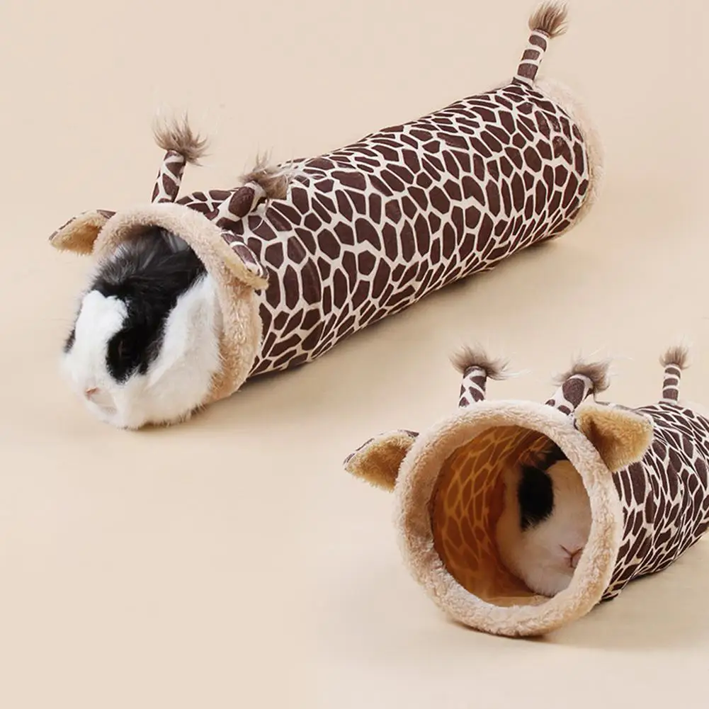 Foldable Tunnel Toy Giraffe Printing Hideout Tunnel Pet Supplies For Guinea Pigs Hamsters Rats Mice
Foldable Tunnel Toy Giraffe Printing Hideout Tunnel Pet Supplies For Guinea Pigs Hamsters Rats Mice