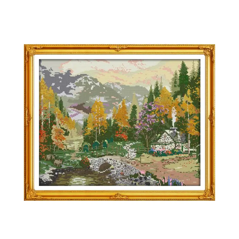 Autumnal scenery 5 cross stitch kit aida 14ct 11ct count printed canvas stitches embroidery DIY handmade needlework
Autumnal scenery 5 cross stitch kit aida 14ct 11ct count printed canvas stitches embroidery DIY handmade needlework