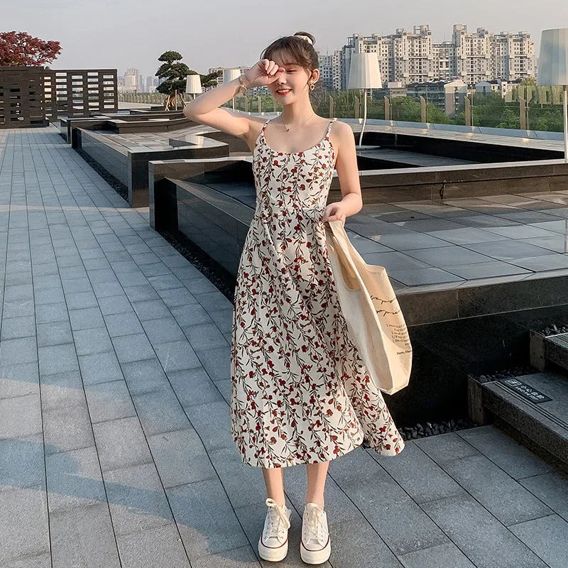 2023 Summer New Fragmented Flower Hanging Strap Dress Women's Waist Shrinking Cute Fashion Dress Friends' Party Clothing Kawaii
2023 Summer New Fragmented Flower Hanging Strap Dress Women's Waist Shrinking Cute Fashion Dress Friends' Party Clothing Kawaii