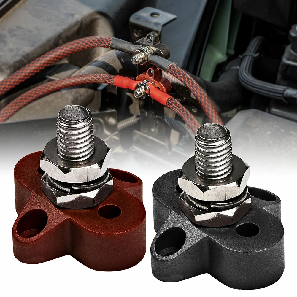 Brand New Terminal Block Studs Automotive Tools 1 Pair Battery Power Distribution Black & Red Junction Post Set
Brand New Terminal Block Studs Automotive Tools 1 Pair Battery Power Distribution Black & Red Junction Post Set