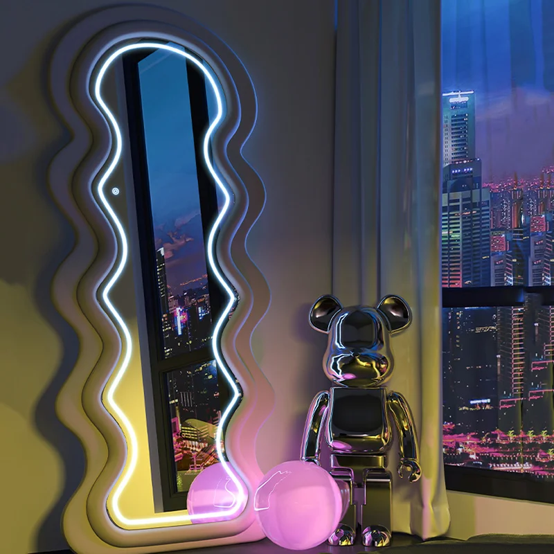 Art Mirror Bathroom Nordic Big Aesthetic Irregular Modern Bedroom Full Length Lighted Nordic Mirror Standing Miroirs Wall Decor
Art Mirror Bathroom Nordic Big Aesthetic Irregular Modern Bedroom Full Length Lighted Nordic Mirror Standing Miroirs Wall Decor