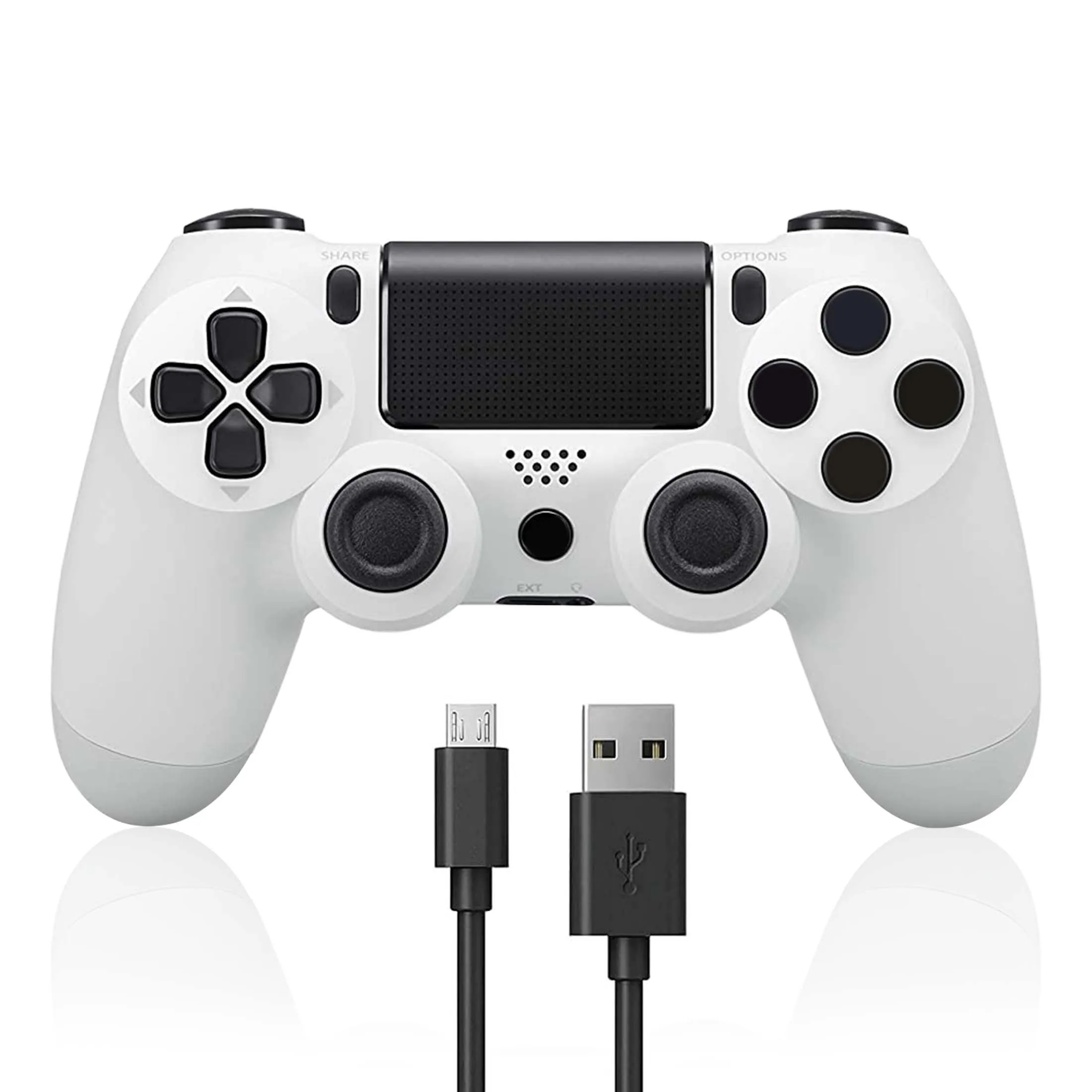 PS4 Game Joystick Controller with Dual Vibration / 6-Axis Motion Sensor / Built-in 1000mAh Battery and Charging Cable (White)
PS4 Game Joystick Controller with Dual Vibration / 6-Axis Motion Sensor / Built-in 1000mAh Battery and Charging Cable (White)