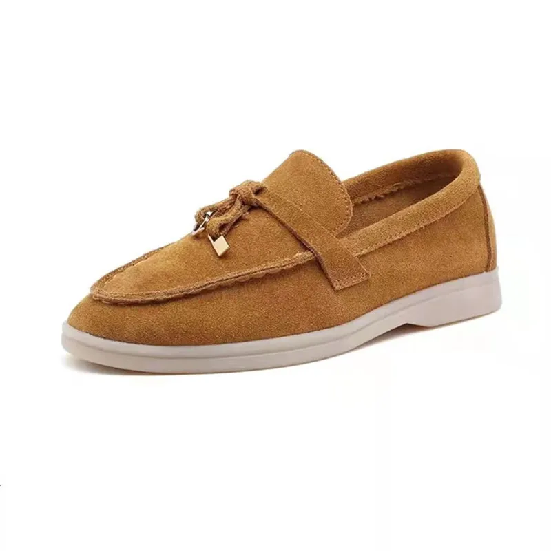 Autumn New Round Toe Cow Suede Loafers Women Slip-On Flat Shoes Lazy Casual Comfortable Flat Shoes For Women Big Size Shoes 2022
Autumn New Round Toe Cow Suede Loafers Women Slip-On Flat Shoes Lazy Casual Comfortable Flat Shoes For Women Big Size Shoes 2022