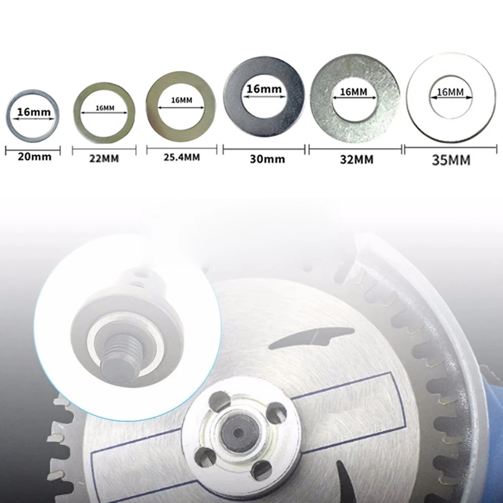 6Pcs Set Circular Saw Ring 20/22/25.4/30/32/35mm Saw Blade Ring Reducting Ring Conversion Ring Cutting Disc For Woodworking Tool
6Pcs Set Circular Saw Ring 20/22/25.4/30/32/35mm Saw Blade Ring Reducting Ring Conversion Ring Cutting Disc For Woodworking Tool
