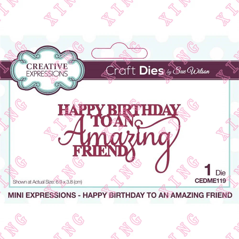2022 Happy Birthday To An Amazing Friend Metal Cutting Dies Scrapbook Decoration Embossing Template Diy Gift Card Handmade Molds
2022 Happy Birthday To An Amazing Friend Metal Cutting Dies Scrapbook Decoration Embossing Template Diy Gift Card Handmade Molds