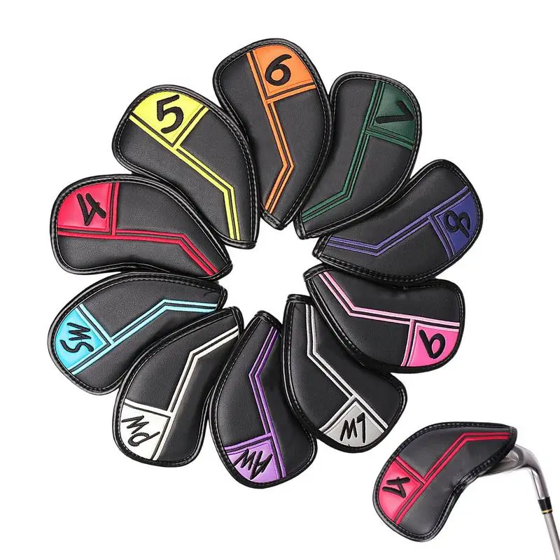 Golf Headcover Set Head Covers For Golf Clubs Set 10pcs Waterproof Iron Covers Set Colorful Golf Iron Headcovers Golf
Golf Headcover Set Head Covers For Golf Clubs Set 10pcs Waterproof Iron Covers Set Colorful Golf Iron Headcovers Golf
