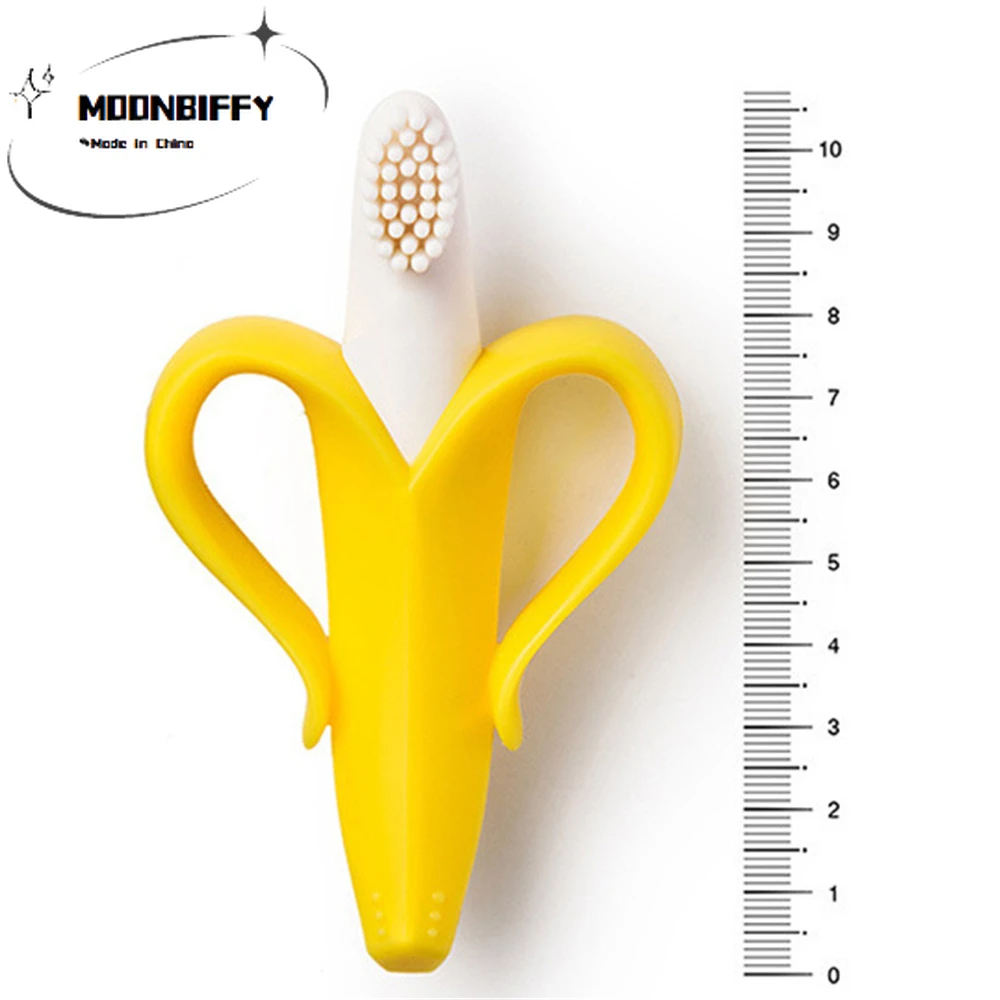 Baby Safe BPA Free Teether Toys Toddle Banana Training Toothbrush Silicone Chew Dental Care Toothbrush Nursing Beads Baby Gift
Baby Safe BPA Free Teether Toys Toddle Banana Training Toothbrush Silicone Chew Dental Care Toothbrush Nursing Beads Baby Gift